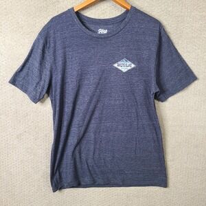 Blue 84 Shirt Mens Large Blue Pawleys Island Graphic Tee Tri Blend Short Sleeve